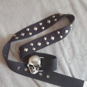 *Reserved* Studded skull belt